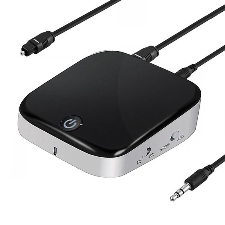 2-in-1 光ファイバー Bluetooth 5.0 オーディオレシーバー／トランスミッター、ブラック