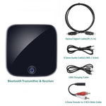 2-in-1 光ファイバー Bluetooth 5.0 オーディオレシーバー／トランスミッター、ブラック