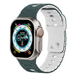 ツートーン シリコンウォッチバンド Apple Watch 46mm / 49mm / 45mm / 44mm用、Apple Watch 42mm / 41mm / 40mm / 38mm用