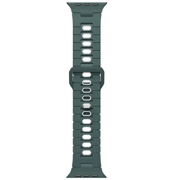 ツートーン シリコンウォッチバンド Apple Watch 46mm / 49mm / 45mm / 44mm用、Apple Watch 42mm / 41mm / 40mm / 38mm用