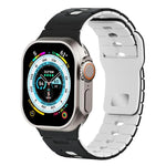 ツートーン シリコンウォッチバンド Apple Watch 46mm / 49mm / 45mm / 44mm用、Apple Watch 42mm / 41mm / 40mm / 38mm用