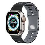 ツートーン シリコンウォッチバンド Apple Watch 46mm / 49mm / 45mm / 44mm用、Apple Watch 42mm / 41mm / 40mm / 38mm用