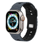 ツートーン シリコンウォッチバンド Apple Watch 46mm / 49mm / 45mm / 44mm用、Apple Watch 42mm / 41mm / 40mm / 38mm用