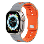 ツートーン シリコンウォッチバンド Apple Watch 46mm / 49mm / 45mm / 44mm用、Apple Watch 42mm / 41mm / 40mm / 38mm用