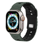 ツートーン シリコンウォッチバンド Apple Watch 46mm / 49mm / 45mm / 44mm用、Apple Watch 42mm / 41mm / 40mm / 38mm用