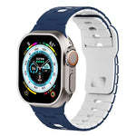 ツートーン シリコンウォッチバンド Apple Watch 46mm / 49mm / 45mm / 44mm用、Apple Watch 42mm / 41mm / 40mm / 38mm用