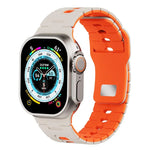ツートーン シリコンウォッチバンド Apple Watch 46mm / 49mm / 45mm / 44mm用、Apple Watch 42mm / 41mm / 40mm / 38mm用