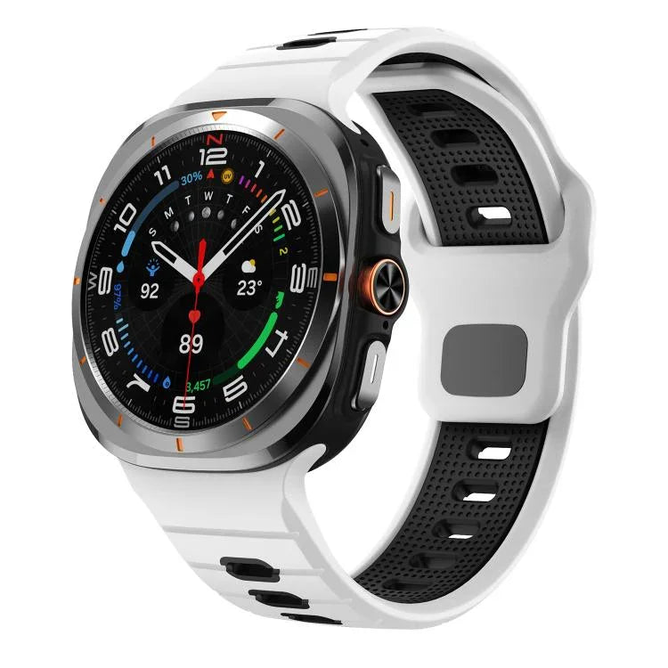 横縞リバースバックルシリコンウォッチバンド、Samsung Galaxy Watch Ultra 47mm / Ultra 2025用