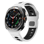 Horizontal Stripes Reverse Buckle Silicone Watch Band, For Samsung Galaxy Watch Ultra 47mm / Ultra 2025