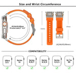 Kalebol アウトドアエクスプローラー メタルコネクター TPUウォッチバンド、Apple Watch 46mm / 49mm / 45mm / 44mm対応