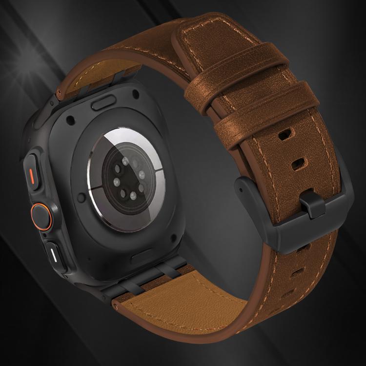 クレイジーホースレザー時計バンド、Samsung Galaxy Watch Ultra 47mm / Ultra 2025用