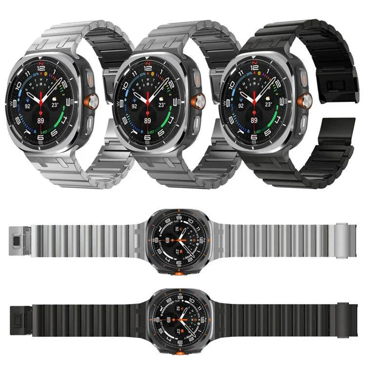 ワンビーズチタンメタルウォッチバンド、Samsung Galaxy Watch Ultra 47mm / Ultra 2025用