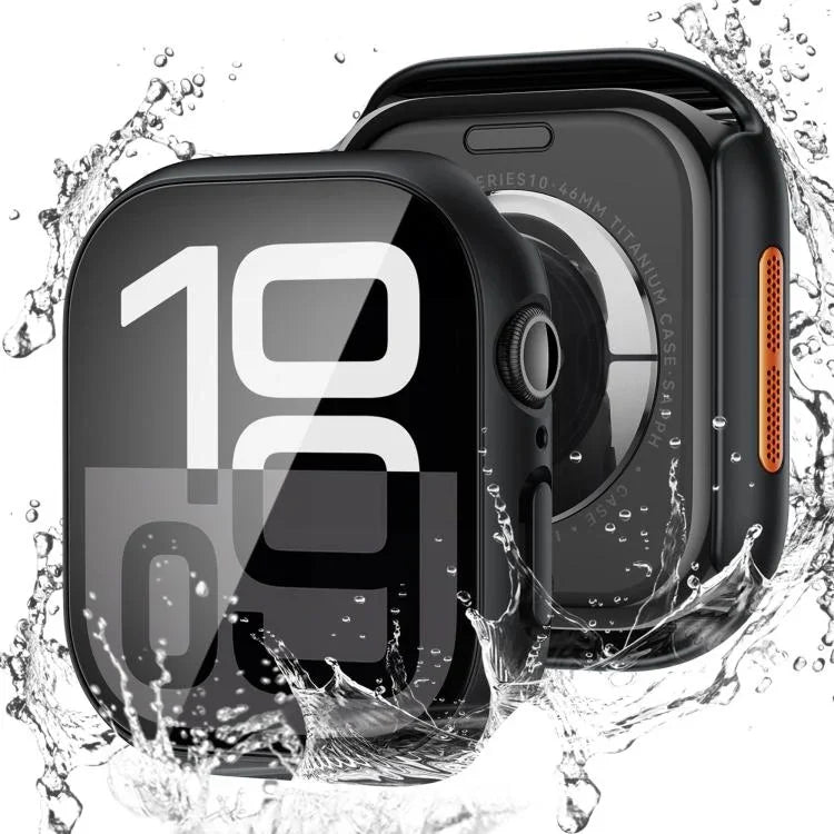 強化フィルム一体型PCウォッチ保護ケース、Apple Watch Series 6 / 5 / 4 & SE 44mm用、Apple Watch Series 6 / 5 / 4 & SE 40mm用、Apple Watch Series 11 / 10 46mm用、Apple Watch Series 11 / 10 42mm用、Apple Watch Series 9 / 8 / 7 45mm用