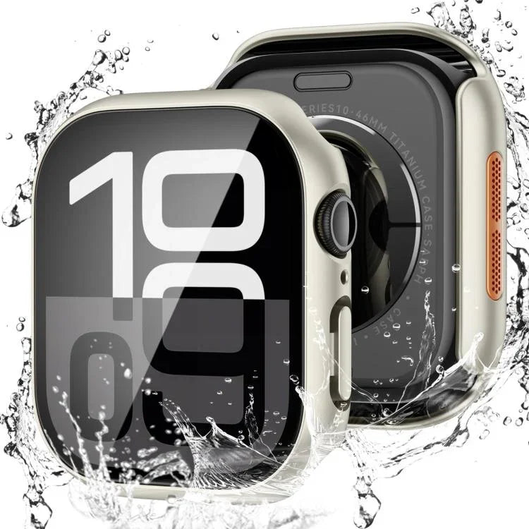 強化フィルム一体型PCウォッチ保護ケース、Apple Watch Series 6 / 5 / 4 & SE 44mm用、Apple Watch Series 6 / 5 / 4 & SE 40mm用、Apple Watch Series 11 / 10 46mm用、Apple Watch Series 11 / 10 42mm用、Apple Watch Series 9 / 8 / 7 45mm用