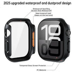 強化フィルム一体型PCウォッチ保護ケース、Apple Watch Series 6 / 5 / 4 & SE 44mm用、Apple Watch Series 6 / 5 / 4 & SE 40mm用、Apple Watch Series 11 / 10 46mm用、Apple Watch Series 11 / 10 42mm用、Apple Watch Series 9 / 8 / 7 45mm用