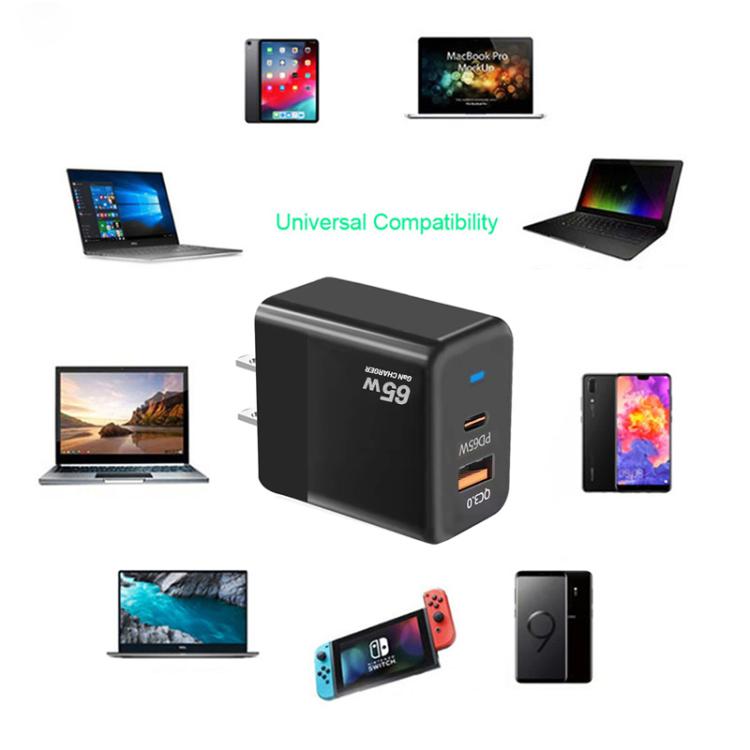 PD41 GaN PD 45W + USB 充電器 USB-C to USB-C / 8ピン データケーブル付き iPhone用、EUプラグ、EUプラグ