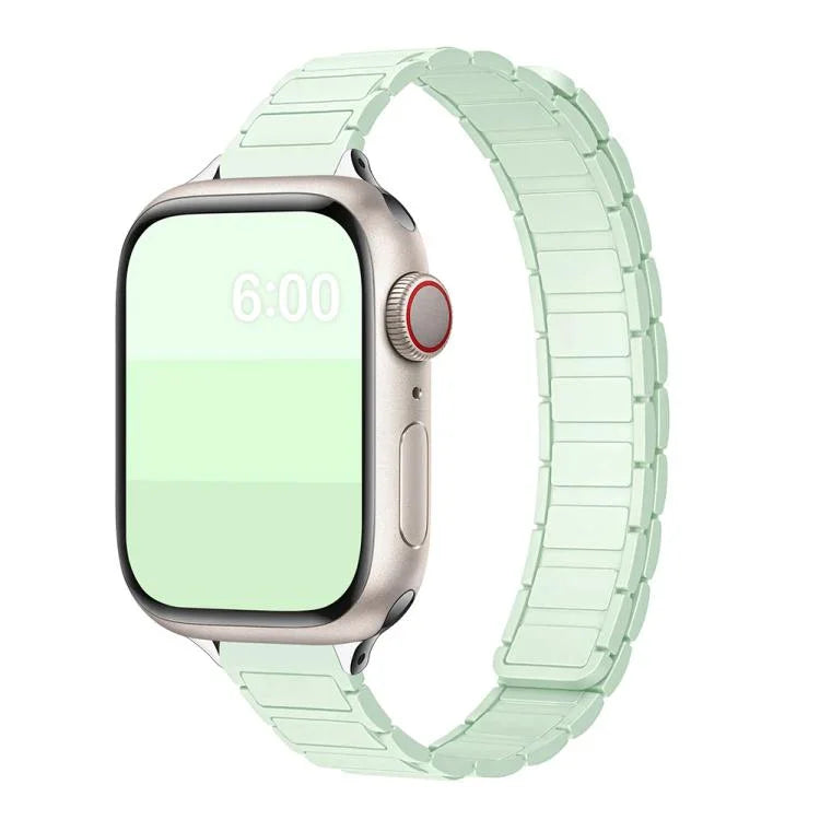 トライビーズ I字型スリムマグネティックシリコンウォッチバンド、Apple Watch 46mm / 49mm / 45mm / 44mm用、Apple Watch 42mm / 41mm / 40mm / 38mm用