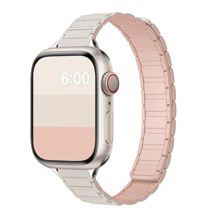 トライビーズ I字型スリムマグネティックシリコンウォッチバンド、Apple Watch 46mm / 49mm / 45mm / 44mm用、Apple Watch 42mm / 41mm / 40mm / 38mm用
