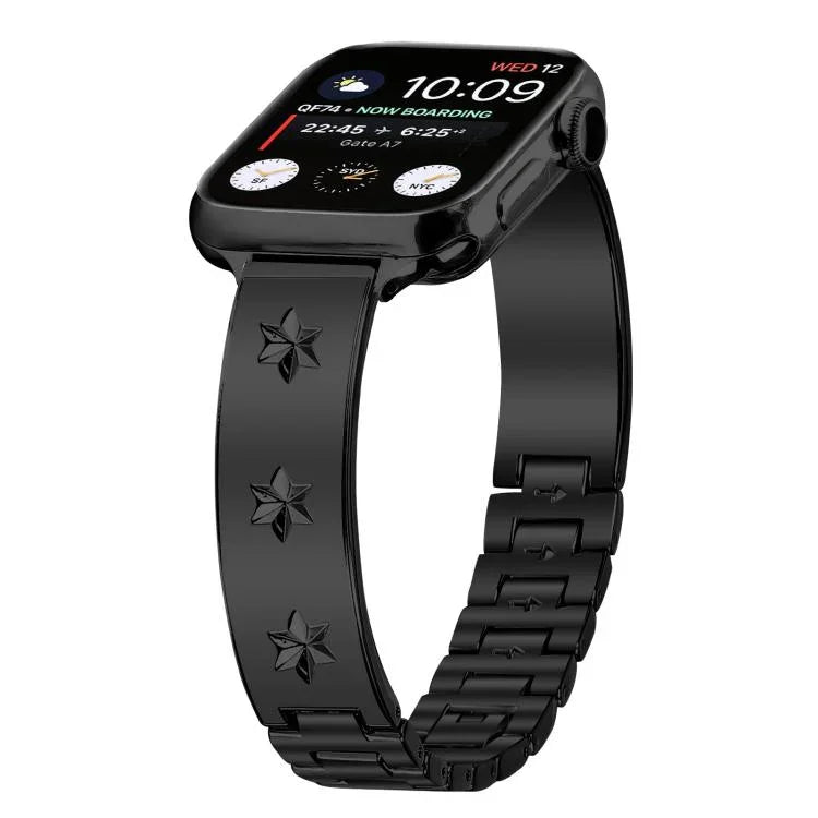 スノーフレークペタル ブレスレットメタルウォッチバンド、Apple Watch 46mm / 49mm / 45mm / 44mm用、Apple Watch 42mm / 41mm / 40mm / 38mm用