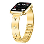 スノーフレークペタル ブレスレットメタルウォッチバンド、Apple Watch 46mm / 49mm / 45mm / 44mm用、Apple Watch 42mm / 41mm / 40mm / 38mm用