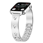 スノーフレークペタル ブレスレットメタルウォッチバンド、Apple Watch 46mm / 49mm / 45mm / 44mm用、Apple Watch 42mm / 41mm / 40mm / 38mm用