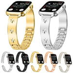 スノーフレークペタル ブレスレットメタルウォッチバンド、Apple Watch 46mm / 49mm / 45mm / 44mm用、Apple Watch 42mm / 41mm / 40mm / 38mm用