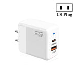 PD41 GaN PD 45W + USB 充電器 Type-C to Type-C データケーブル付き、USプラグ、UKプラグ