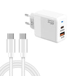 PD41 GaN PD 45W + USB 充電器 Type-C to Type-C データケーブル付き、EUプラグ、EUプラグ