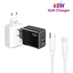PD41 GaN PD 45W + USB 充電器 Type-C to Type-C データケーブル付き、EUプラグ、EUプラグ