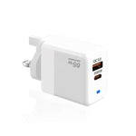 PD41 GaN PD 45W + USB 充電器 Type-C to Type-C データケーブル付き、UKプラグ、USプラグ