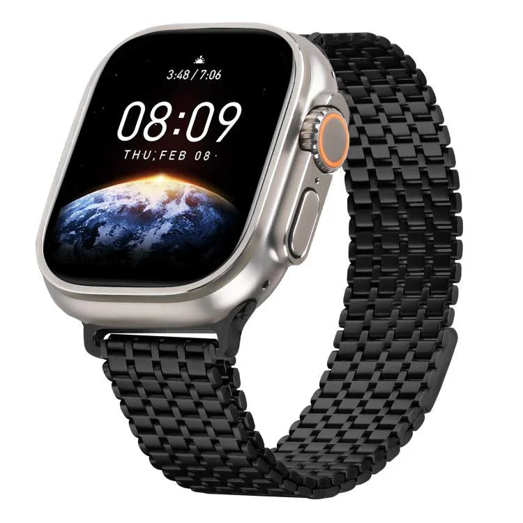 ナインビーズ マグネットループ スチールウォッチバンド、Apple Watch 46mm / 49mm / 45mm / 44mm用、Apple Watch 42mm / 41mm / 40mm / 38mm用