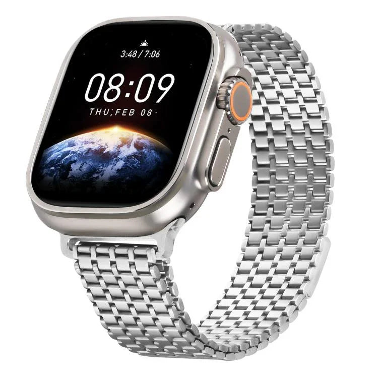 ナインビーズ マグネットループ スチールウォッチバンド、Apple Watch 46mm / 49mm / 45mm / 44mm用、Apple Watch 42mm / 41mm / 40mm / 38mm用