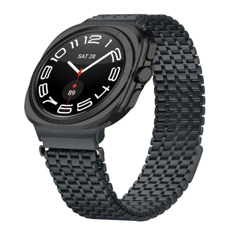 ナインビーズ マグネティックバックル ステンレススチール 時計バンド、Samsung Galaxy Watch Ultra 47mm / Ultra 2025 用