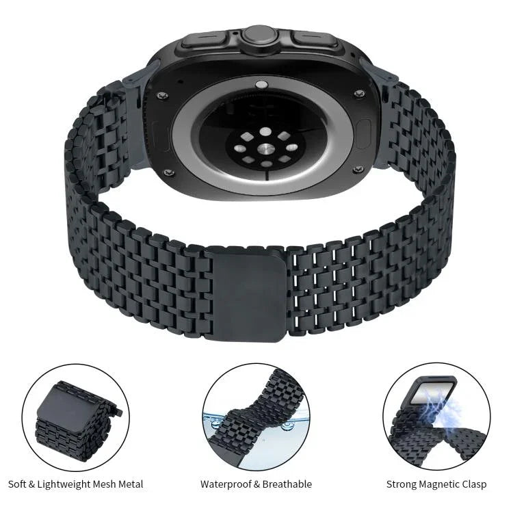 ナインビーズ マグネティックバックル ステンレススチール 時計バンド、Samsung Galaxy Watch Ultra 47mm / Ultra 2025 用