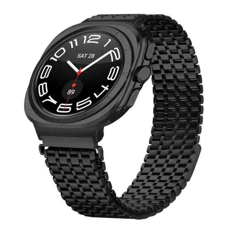 ナインビーズ マグネティックバックル ステンレススチール 時計バンド、Samsung Galaxy Watch Ultra 47mm / Ultra 2025 用