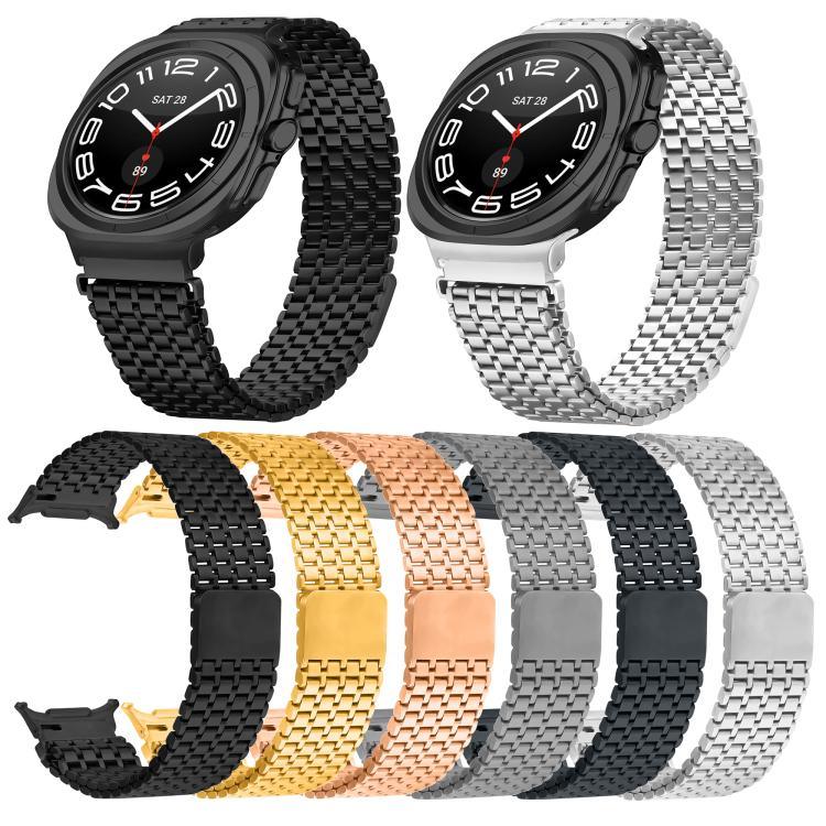 ナインビーズ マグネティックバックル ステンレススチール 時計バンド、Samsung Galaxy Watch Ultra 47mm / Ultra 2025 用