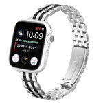 小さなウエスト スリングショットバックル スチールウォッチバンド、Apple Watch 46mm / 49mm / 45mm / 44mm用、Apple Watch 42mm / 41mm / 40mm / 38mm用