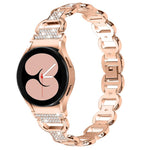 メタルヘッド オーバル ダイヤモンド ステンレススチール 時計バンド、Samsung Galaxy Watch 7 40mm / 44mm 用