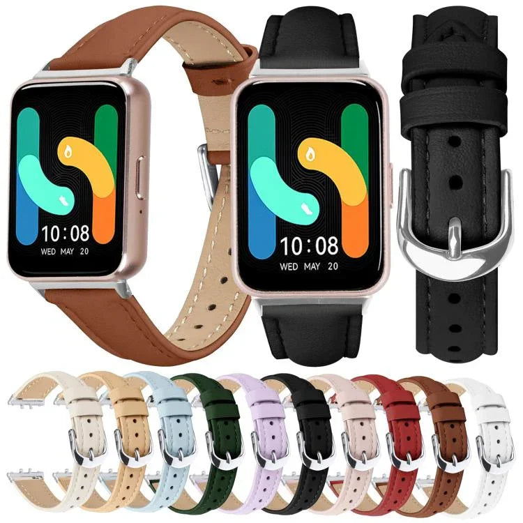 スリム 本革 時計バンド、Samsung Galaxy Fit3 用