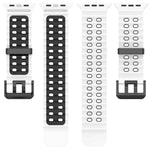 オーシャンダブルローホールツートーンシリコンウォッチバンド、Apple Watch 46mm / 49mm / 45mm / 44mm用