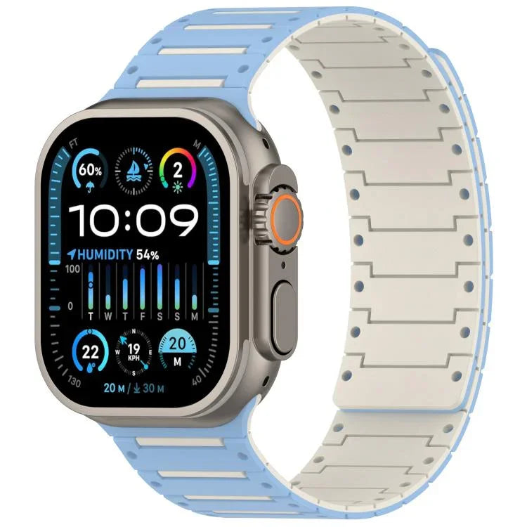 カラフルスピリット ピアノ ソフトマグネット ツートーンウォッチバンド、Apple Watch 46mm / 49mm / 45mm / 44mm用