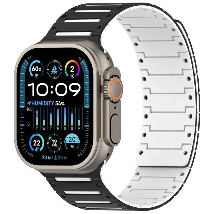 カラフルスピリット ピアノ ソフトマグネット ツートーンウォッチバンド、Apple Watch 46mm / 49mm / 45mm / 44mm用