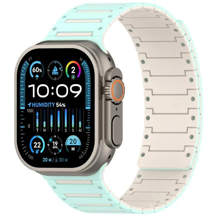 カラフルスピリット ピアノ ソフトマグネット ツートーンウォッチバンド、Apple Watch 46mm / 49mm / 45mm / 44mm用