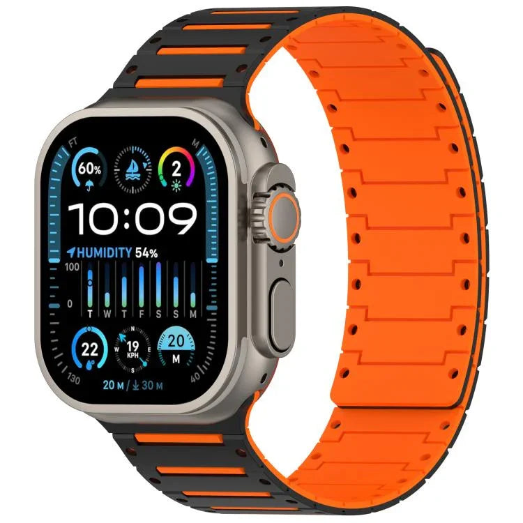 カラフルスピリット ピアノ ソフトマグネット ツートーンウォッチバンド、Apple Watch 46mm / 49mm / 45mm / 44mm用