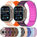 カラフルスピリット ピアノ ソフトマグネット ツートーンウォッチバンド、Apple Watch 46mm / 49mm / 45mm / 44mm用