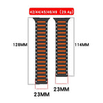 カラフルスピリット ピアノ ソフトマグネット ツートーンウォッチバンド、Apple Watch 46mm / 49mm / 45mm / 44mm用