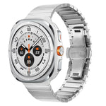 ワンビーズ バタフライバックル ステンレススチール 時計バンド、Samsung Galaxy Watch Ultra 47mm / Ultra 2025 用