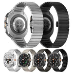 ワンビーズ バタフライバックル ステンレススチール 時計バンド、Samsung Galaxy Watch Ultra 47mm / Ultra 2025 用