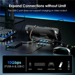 WAVLINK UHP3426 Steam Deck用 ギガビットRJ45 100W PDハブアダプター 6イン1ドッキングステーション