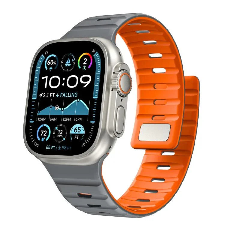Norman 磁気シリコンウォッチバンド、Apple Watch 46mm / 49mm / 45mm / 44mm 用、Apple Watch 42mm / 41mm / 40mm / 38mm 用